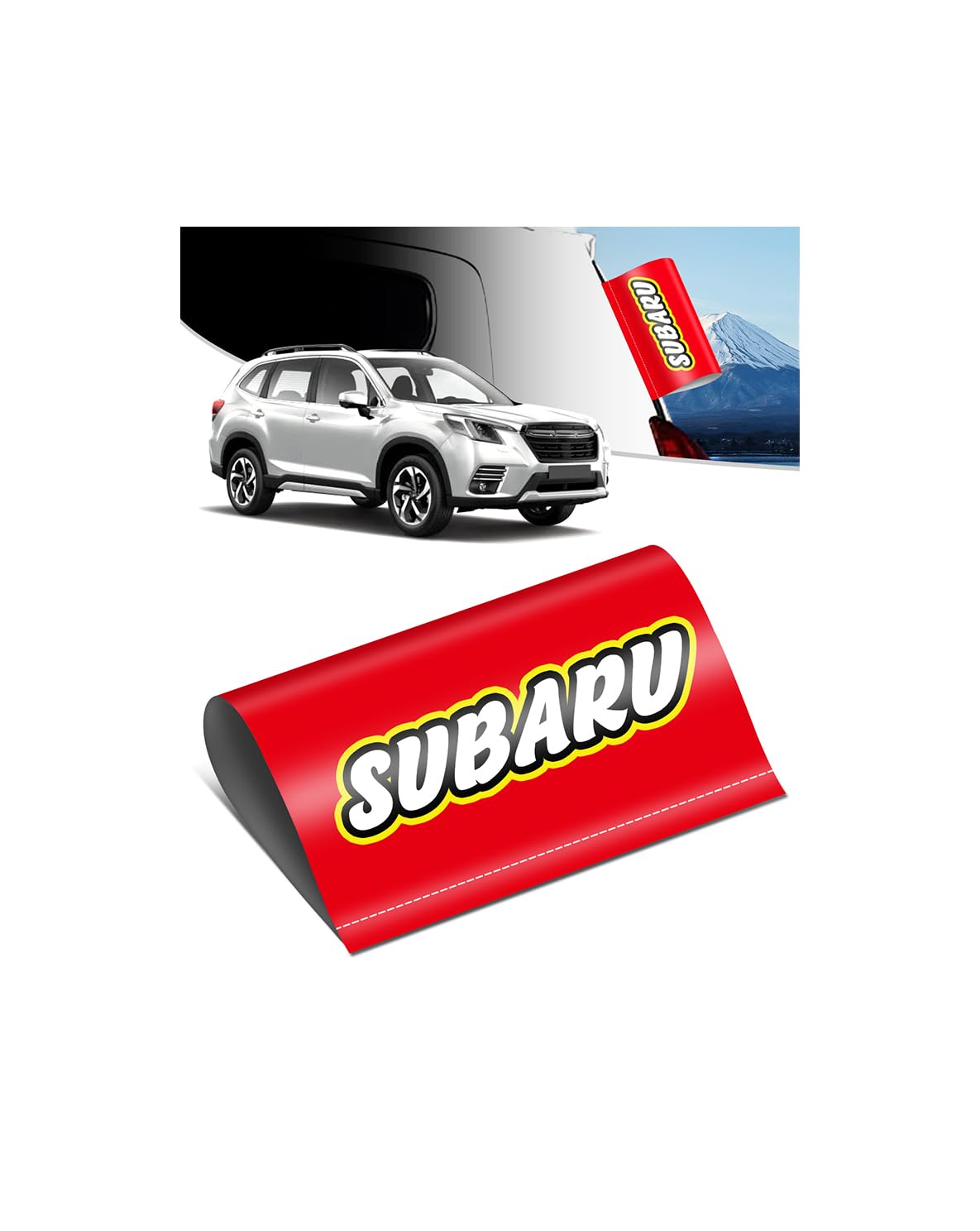 

Присутствие, которое привлекает 200% внимания. Наклейка на автомобиль SYAKAORI, Интересная, Выдающаяся, Оригинальный дизайн, subaru красный