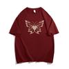 Cotton heavy shoulder short-sleeved t-shirt women's summer new American high-end Hong Kong-style chic half-sleeved 
