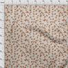 oneOone Cotton Flex Beige Stoff Geometrischer Nähstoff Meterware Bedruckt DIY Kleidung Nähzubehör 40 Zoll