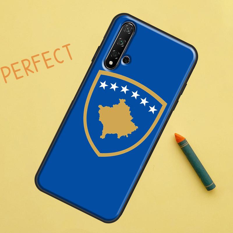 Kosovo Passport Flag For Huawei Nova 12s 11i 7i 8i 12i Y73 Y70 Y90 Y60 Y72 Y61 Y91 9 10 SE P40 Lite P30 Pro Case