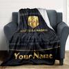 Name Custom Atletico Madrid Print Flannel Blanket High Quality Warm Comfortable Cover for All Seasons Perfect for Gifts Home Decor