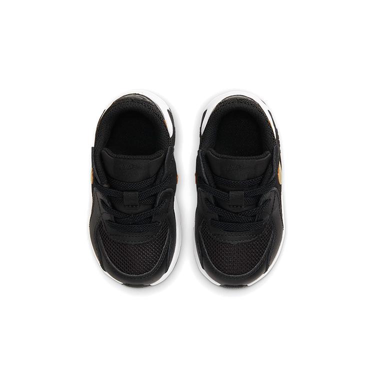 Nike Air Max Excee Abrasion Resistant Mid top Toddler Shoes Black Gold Infant And Toddler CD6893-006