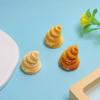 100pcs New Arrival Mini Bread Miniatures Making Scrapbooking Slime Filling Phone Case Decoration Resin Crafts Hair Bows Center