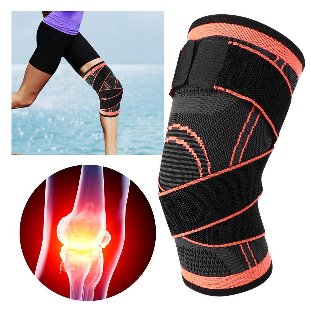Sport Compression Kneecap Knitting Elastic Support Bandage Antiskid Protective GearKneecap Protective Gear M