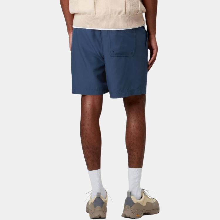 Carhartt WIP SS25 Chase Swim Trunks Mesh Lining Side Seam Pocket Logo Embroidered Swim Shorts Men Swim Trunks Dark-Blue I035062-2Q8-XX