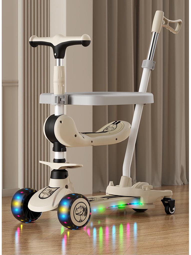 Skládací dětská koloběžka pro věk 1-6 let - Perfektní narozeninový dárek