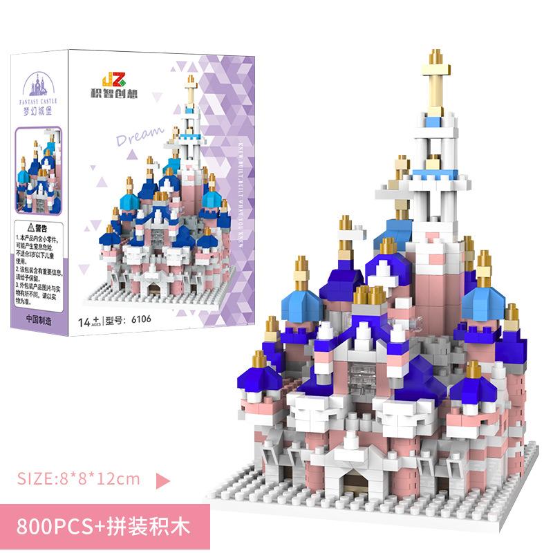 

Мелкие детали DIY Пазл Замок Конструктор Симуляция Модель Замка Принцессы, Детская игрушка-конструктор