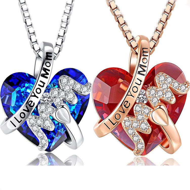 Luxury INS-Style Mother's Day Necklace Pendant - Commemorative Niche Accessory, Europe-America Trend