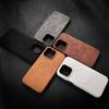 Quality Artificial Leather Phone Case with Magsafe for iPhone 12 13 14 15 16 17 Pro Max Plus Business Casual iPhone Cases Cover