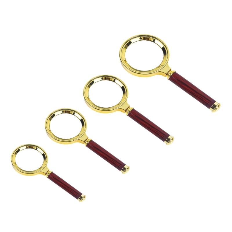 10X Handheld Magnifying Glass Shatterproof Reading Magnifier for Seniors and Kids,Non-Slip Handle Magnifier