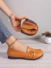 New Large Size Women's Comfortable Flat Shoes - Soft Rubber Sole, Shallow Mouth, Casual European & American Style