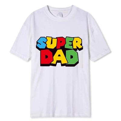Super Dad Summer Cotton T-Shirt Super Dad Men's T Shirt Father's Day Gift Family Couple Outfit Love Shirt T-Shirts Men’s