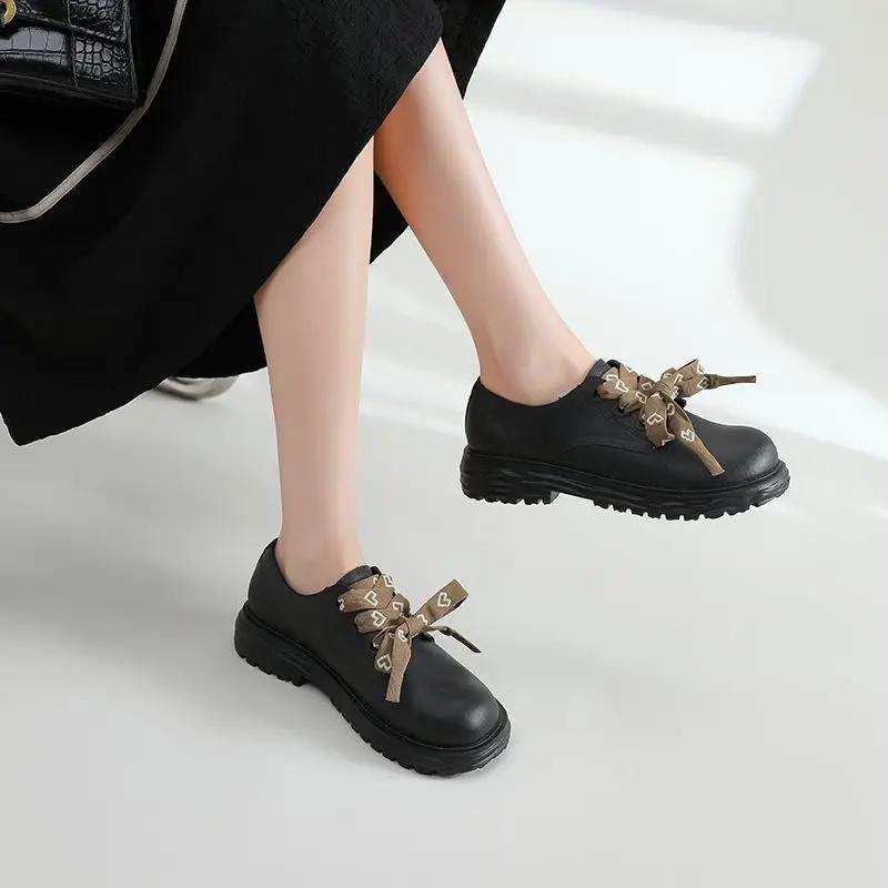 Fashion Loafers Round Toe Women's Shoes Ladies Pumps Platform Non Slip Popular Beau Today Young Vacation Lastest 39 Chic and Elegant Y2k