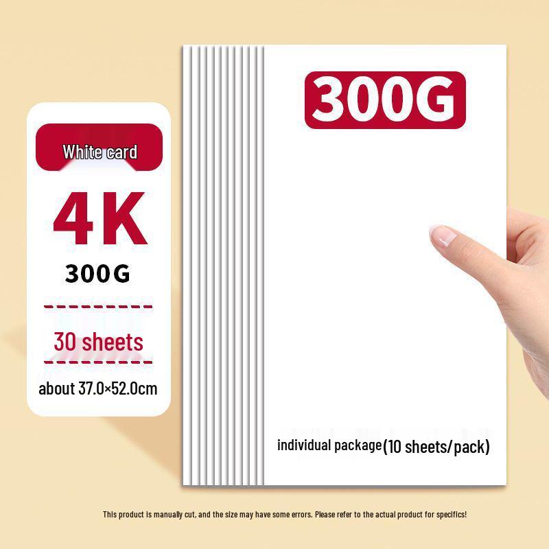 Carton A4 Alb Olandez Îngroșat, Carton Kraft Negru Handmade, Carton Colorat pentru Copii, Stil Ziar.