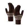 Women's Winter Velvet-Lined Touchscreen Knit Gloves - Cute, Thick, Korean Style, Cold-Proof