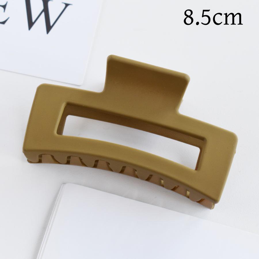 Matná obdélníková spona do vlasů v korejském stylu, 10,5 cm, pro drdoly a culíky
