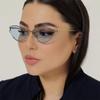 2024 Trendy Cat Eye Triangle Sunglasses with a High-End Metal Design