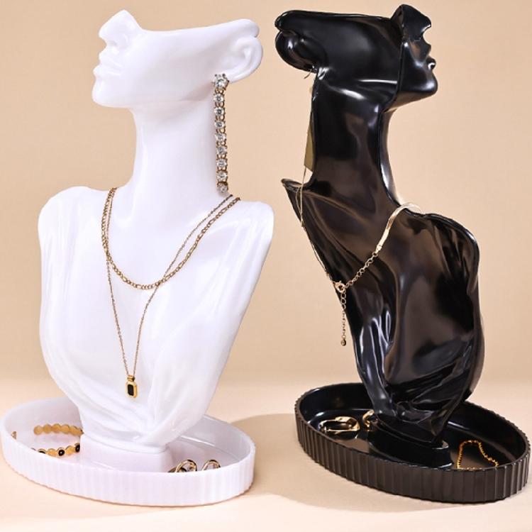 Practical Necklace Display Rack Mannequin Holder for Exhibitions and Collections