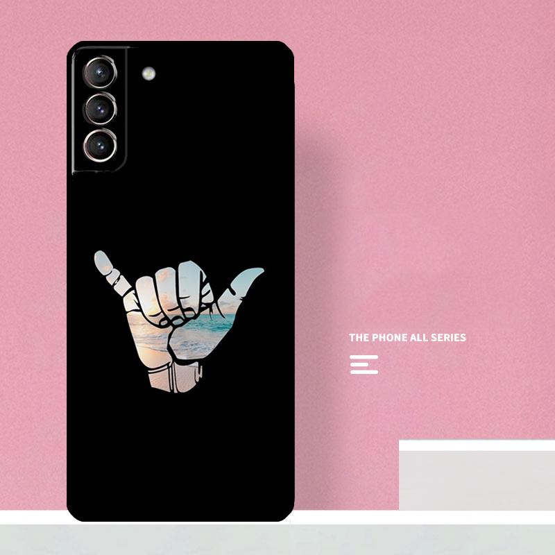 Surfer Surf Hang Loose Shaka Phone Case For Samsung Galaxy S26 S25 S24 S20 S21 S22 S23 Ultra S10 Plus S25 FE Cover Coque