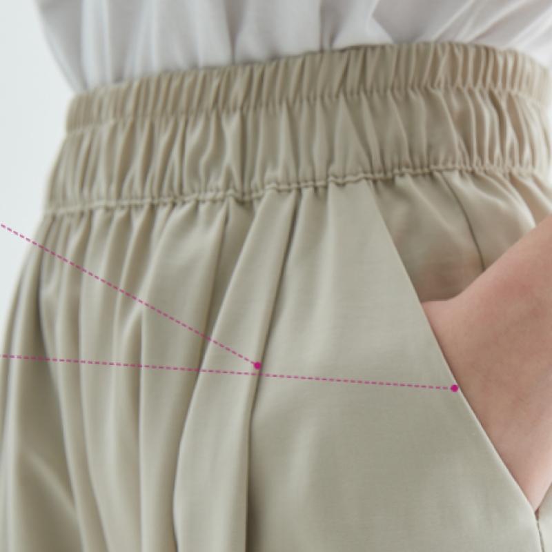 Baiyu Women Summer Satin Semi Wide Pants 3 Set Pwww