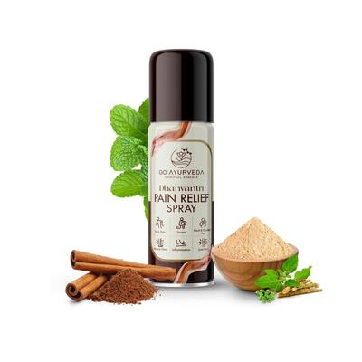 Go Ayurveda Dhanvantri Pain Relief Spray For Muscles, Shoulder Pain 65gm