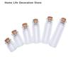 10 Stück Mini Klare Glasflaschen mit Kork Gewürz Nachrichtenfläschchen Leere Wunschflasche DIY Treibende Leere Winzige Gläser Party Dekorationen