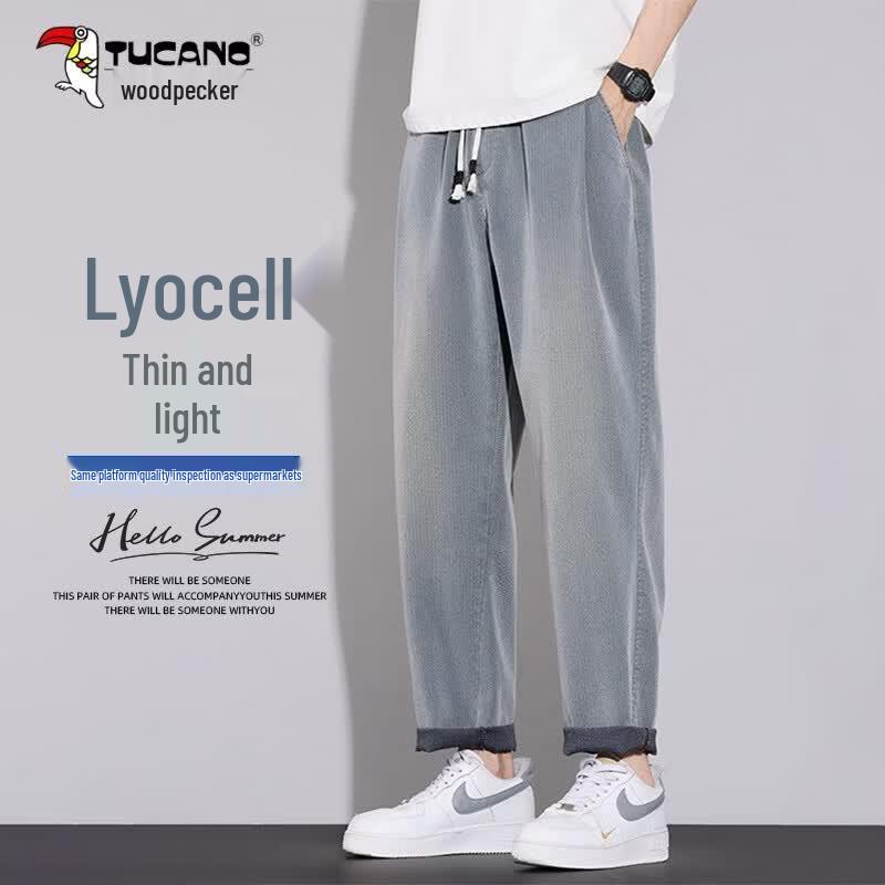 TUCANO Men s Summer Tencel Linen Casual Pants 3XL