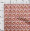 oneOone Cotton Flex Maroon Fabric Leaves Diy Clothing Quilting Fabric Print Fabric By Yard 40 Inch
