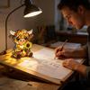 Sunflower Night Light Delicate Texture  Cow Desk Lamp Led Night Light Hand-Painted Resin Animal Ornament For Children'S