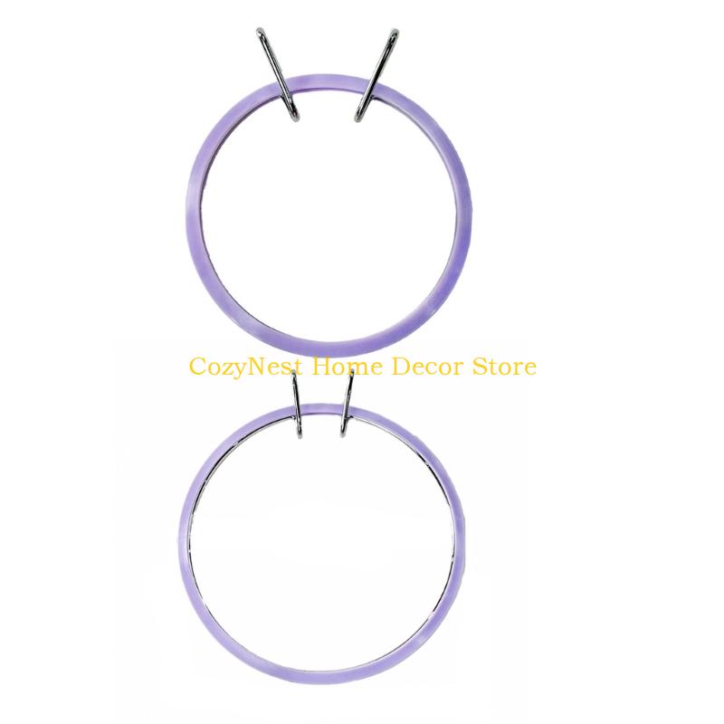 92MF 1 Set Embroidery Hoop Plastic Embroidery Frame Adjustable Crosses Stitching Hoop Craft Supplies For Hobbyists