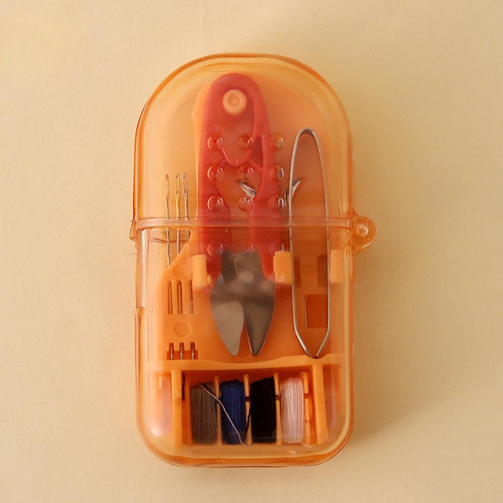 1Set Mini Portable Travel Sewing Kit Home Sewing Thread Needle Embroidery Stitching Thimble Storage Box Handwork Tool DIY Craft