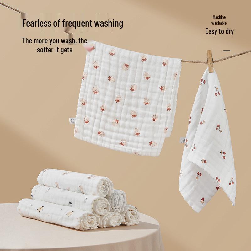 Baby Bath Towel: Pure Cotton Absorbent Gauze Swaddle, Summer Blanket, Infant Wrap