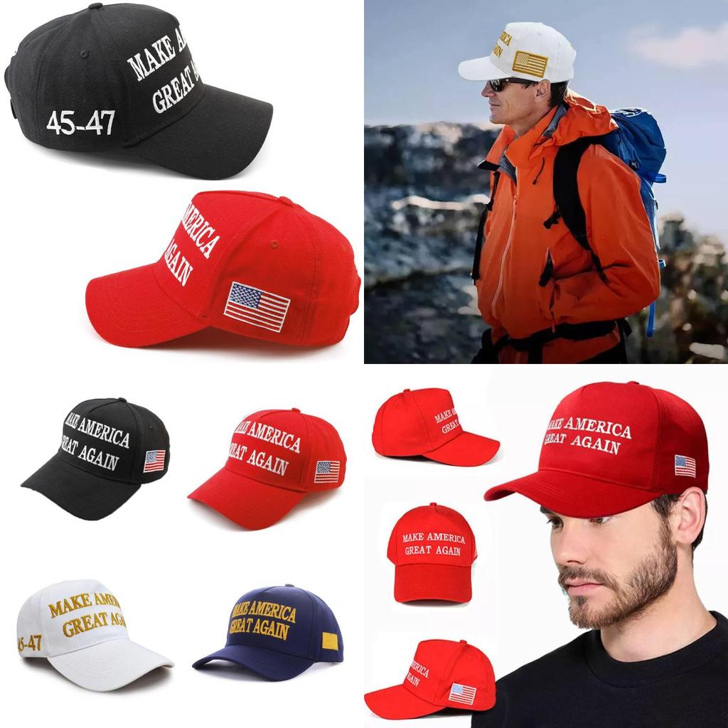 Unique Gothic Black Maga Cap With Gray Letters Designed For Urban Street Style Enthusiasts