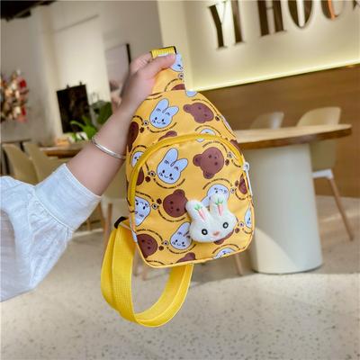 2025 New Children's Backpack Cartoon Graffiti Bag Casual Super Cute Go Out Small Breast Bag Cute Rabbit Bag
