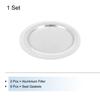 Uxcell Aluminum Coffee Pot Accessory for Stainless Steel Espresso Makers, Includes 1 Filter and 6 Silicone Gasket Seals, Size: 64x54x3mm, 6-Cup Moka