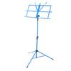 Malý hudební stojan Kovová přenosná police Snadná montáž Zvedací sklopný nastavitelný stojan pro rodinné použitíModrá