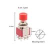 5 Stücke 3Pin 6Pin C-NO-NC 6mm Mini Momentary Automatische rückkehr Push Button Schalter (EIN)-AUS 5A125V/2A250V Kippschalter