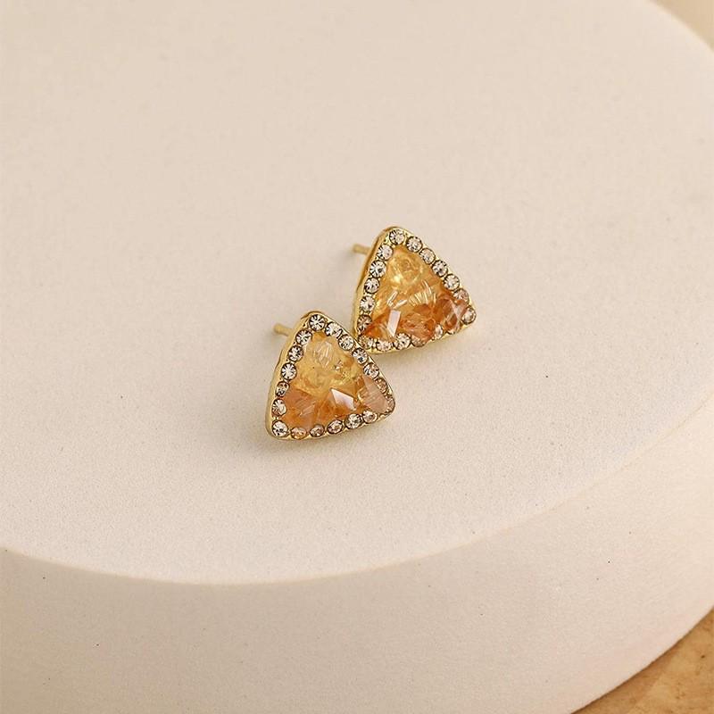 2023 Frühling/Sommer Farbverlauf Kristallblumen-Ohrringe: Süßes, von Feen inspiriertes Design mit Diamantakzenten