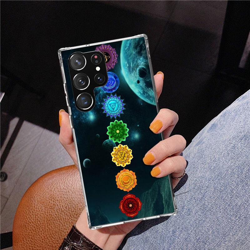 Yoga Chakra Spiritual Energy Universe Phnoe Case for Samsung Galaxy S26 S25 Edge S23 S24 Ultra S22 Plus S21 S20 FE Unique Cover