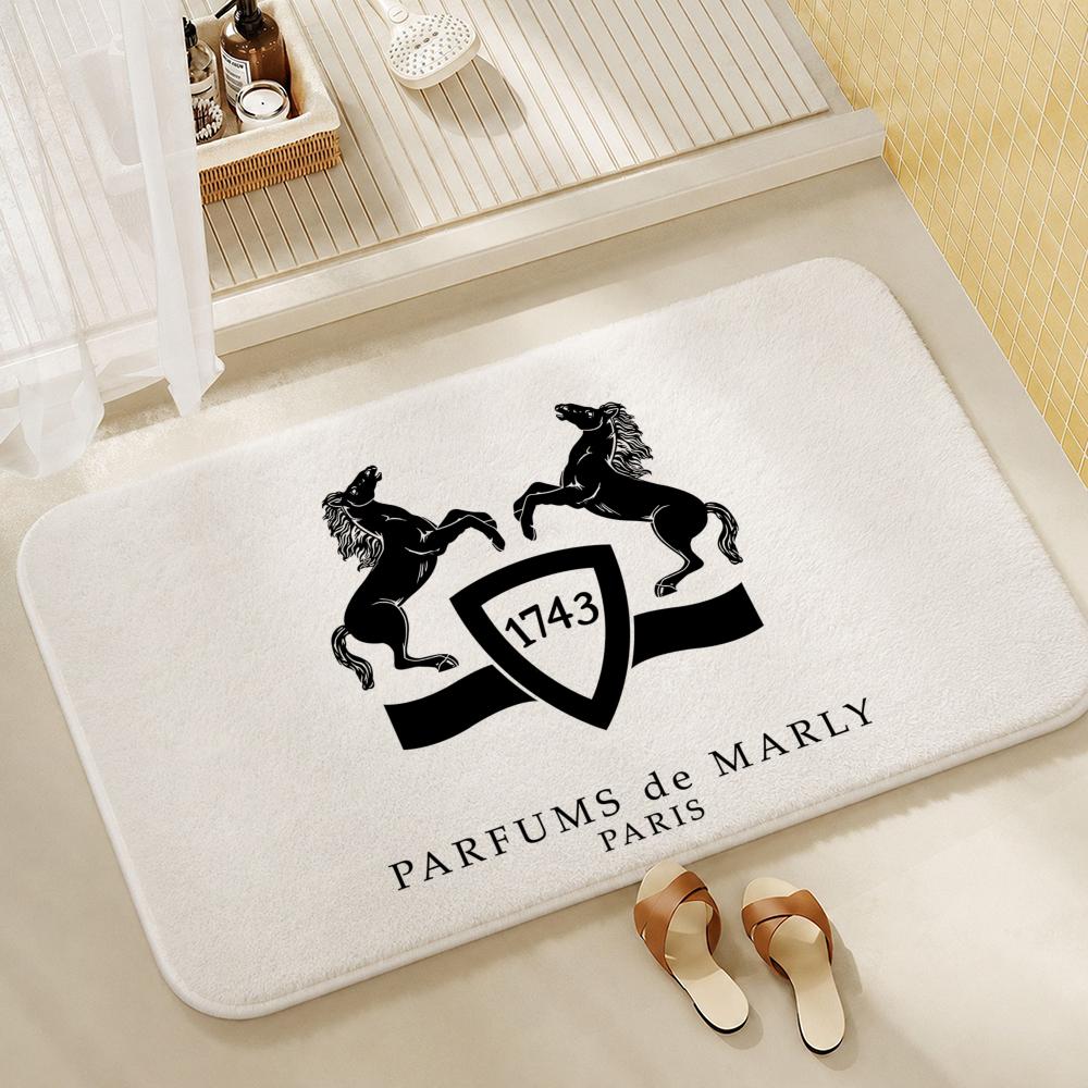Brand-Parfums de MarlyS Floor Mat Shower Foot Mat, Bedside Carpet, Entrance Absorbent Doormat, Soft Non-Slip
