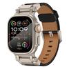 Leather Strap for Apple Watch Ultra 49mm 45mm 42 44mm Luxury Men Band for iWatch Se 6 5 4 Series 9 8 7 Ultra 2 Bracelet
