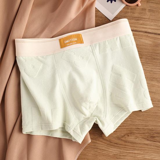 Boxeri pentru bărbați Elastic cu talie mijlocie Culoare uni Moale Respirabil U Convex Uscare rapidă Reține umezeala Plus mărime Cusături ferme Chiloți pentru bărbați Lenjerie de corp