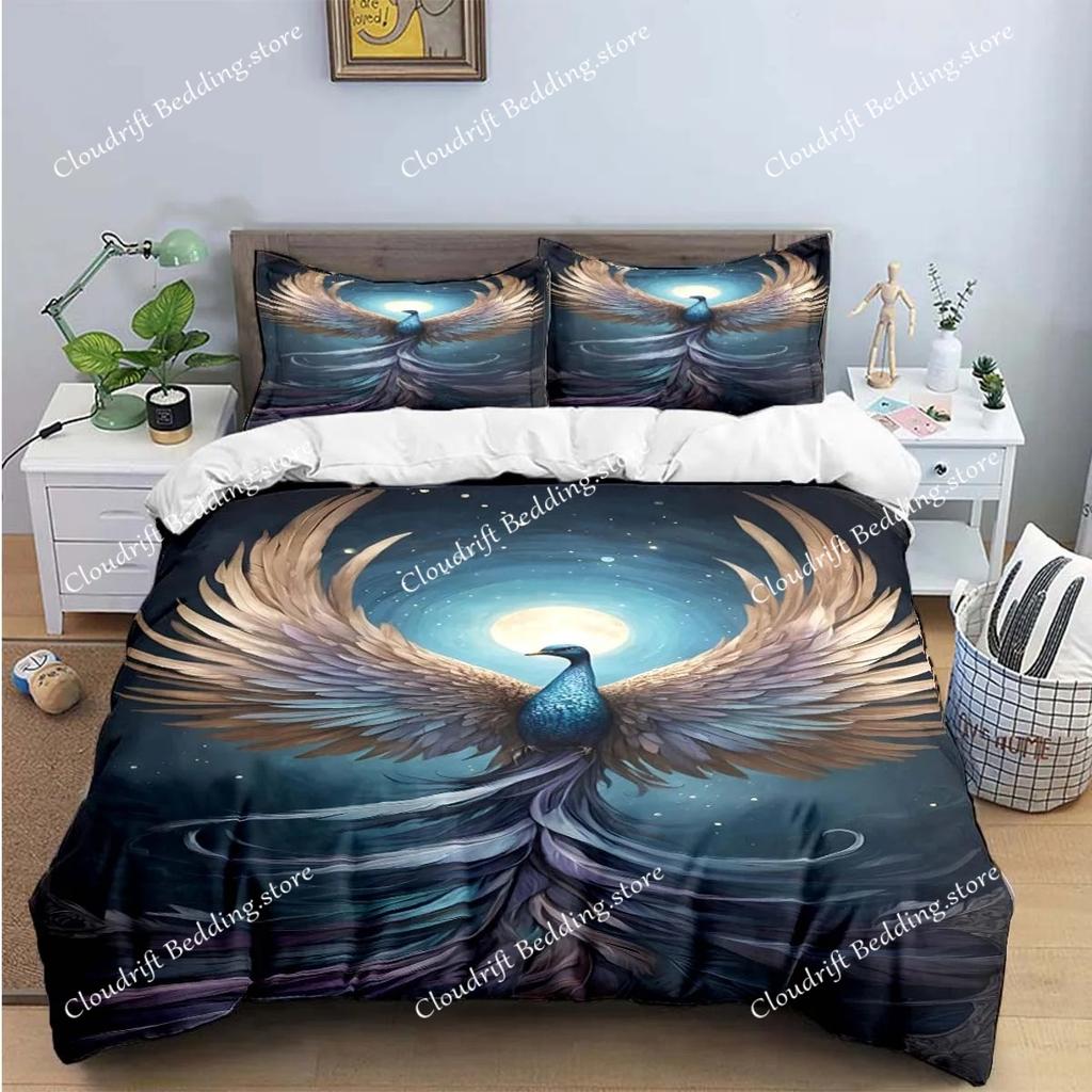 Fashion Popular Mythical Beast Phoenix Print Bedding Sets Bed Supplies Set Duvet Cover Bed Comforter Set Bedding Set Luxury Gift