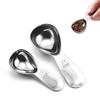 Stainless Steel Coffee Spoon And Measuring Spoon Coffee Utensil With Graduated Measuring Spoon Precise Ergonomic Spoon