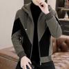 Trendy Hooded Jackets for Men in Autumn and Winter, Korean-style Casual Woolen Winter Wear, and Stylish Men's Trench Coats
