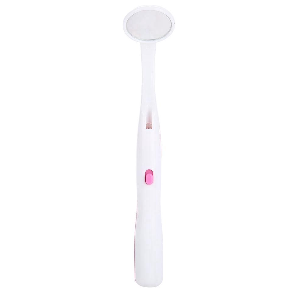 

Professional Dentist Teeth Inspection Oral Mirror Dental Care Tool With LED Light red