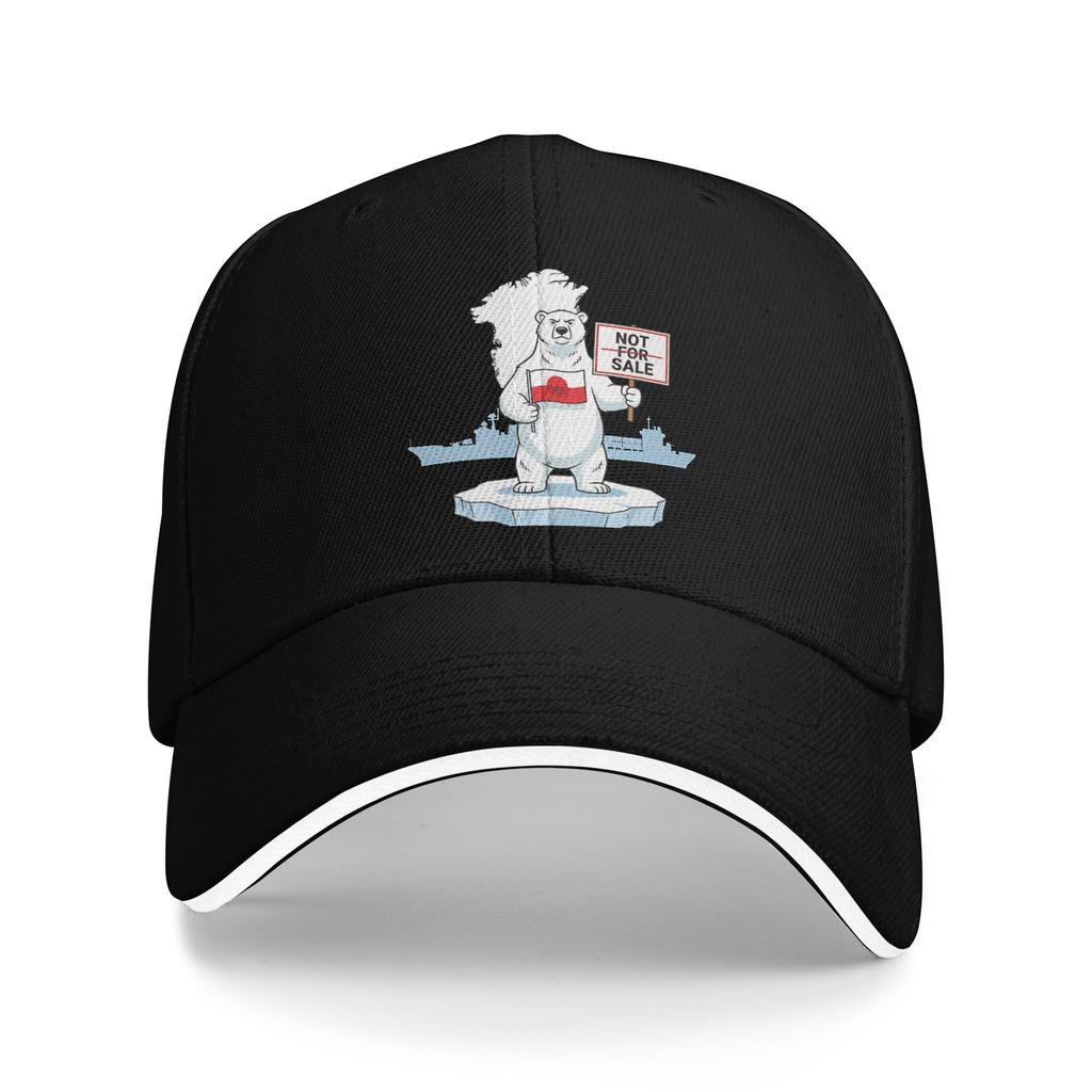 Summer Greenland Is Not For Sale Polar Bear Greenland Flag Baseball Cap Outdoor Gym Sun Trucker Hat Women Men Baseball Caps