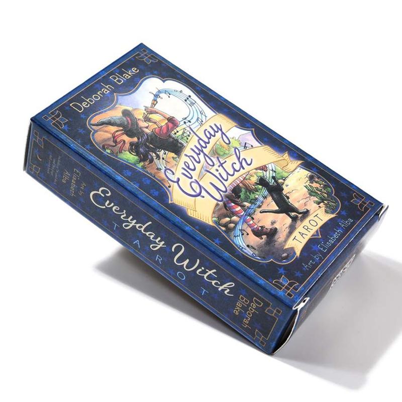 Mazzo di carte dei tarocchi delle streghe di tutti i giorni Oracle per giochi di carte con mazzi per feste in famiglia