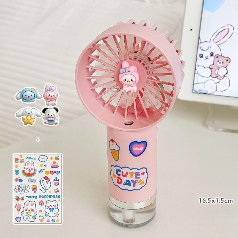 Upgraded Portable Misting Fan, Handheld Personal Mister Fan, Battery Operated Spray Water Mist Fan For Makeup, Travel, Outdoors
