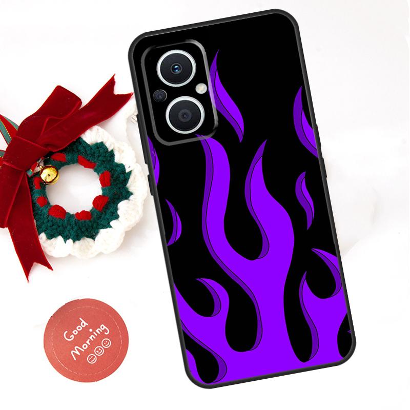 Flame Painted Fire Pattern Funda For OPPO Reno 14F 14 13 12 11 10 Pro 11F 12F 13F 7 8 Lite OPPO Find X8 X5 X9 Pro Case